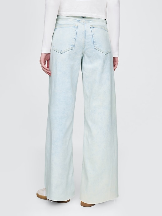 high rise stride wide-leg jeans