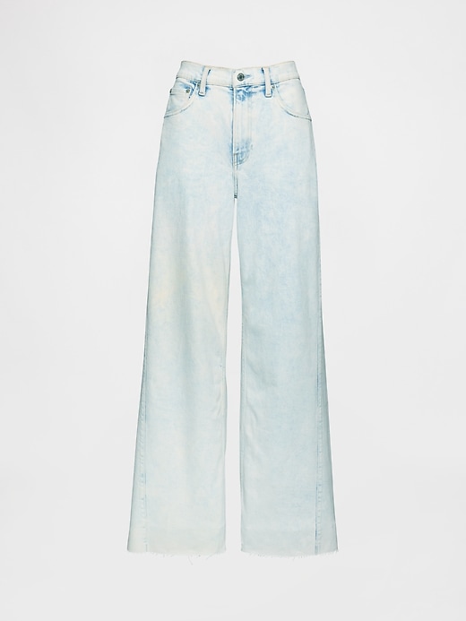 high rise stride wide-leg jeans