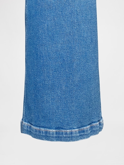 extra high rise stride wide-leg jeans
