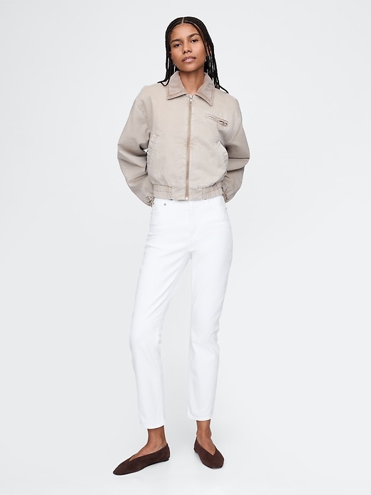 high rise vintage slim jeans