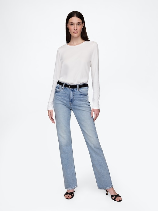 high rise 90s slim straight jeans