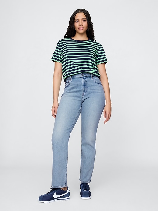 high rise 90s slim straight jeans