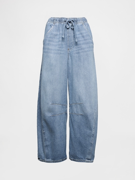 ultrasoft easy horseshoe jeans mit mittelhohem bund