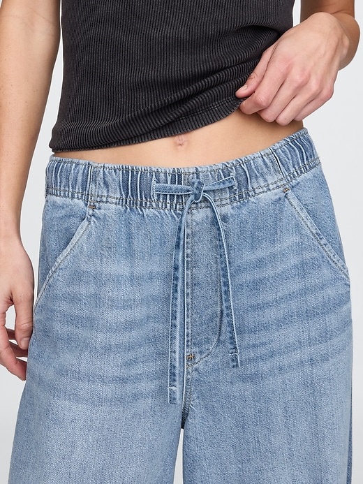 ultrasoft easy horseshoe jeans mit mittelhohem bund