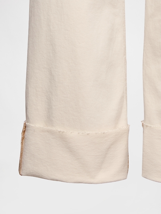 high rise stride wide-leg ankle jeans