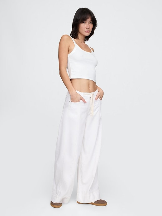 ultrasoft baggy jeans mit mittelhohem bund
