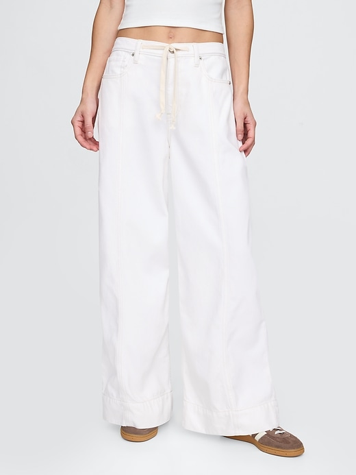 ultrasoft baggy jeans mit mittelhohem bund