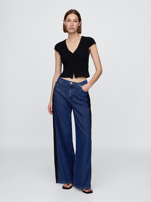 ultrasoft baggy jeans mit mittelhohem bund