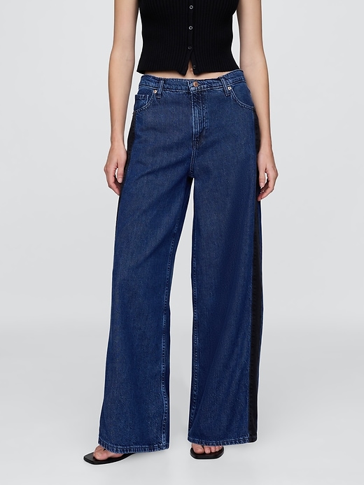 ultrasoft baggy jeans mit mittelhohem bund