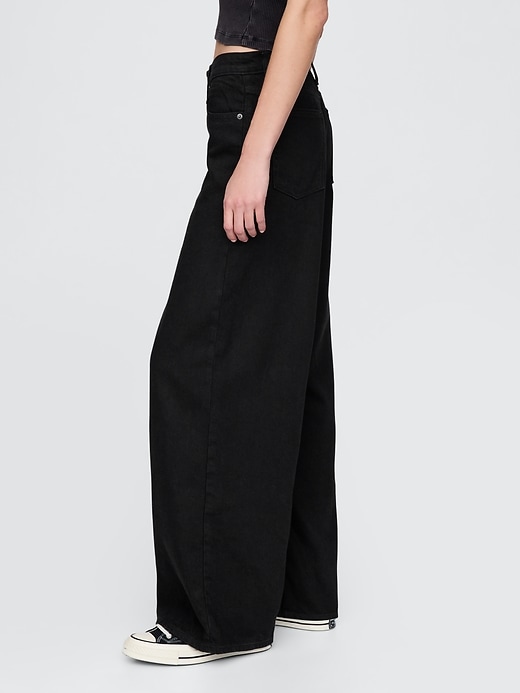 ultrasoft baggy jeans mit mittelhohem bund