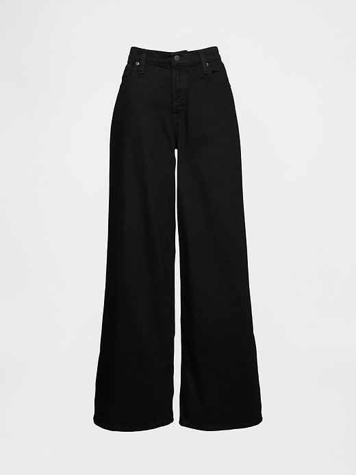 ultrasoft baggy jeans mit mittelhohem bund