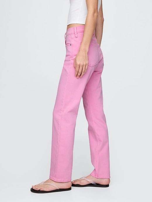 high rise 90s slim straight jeans