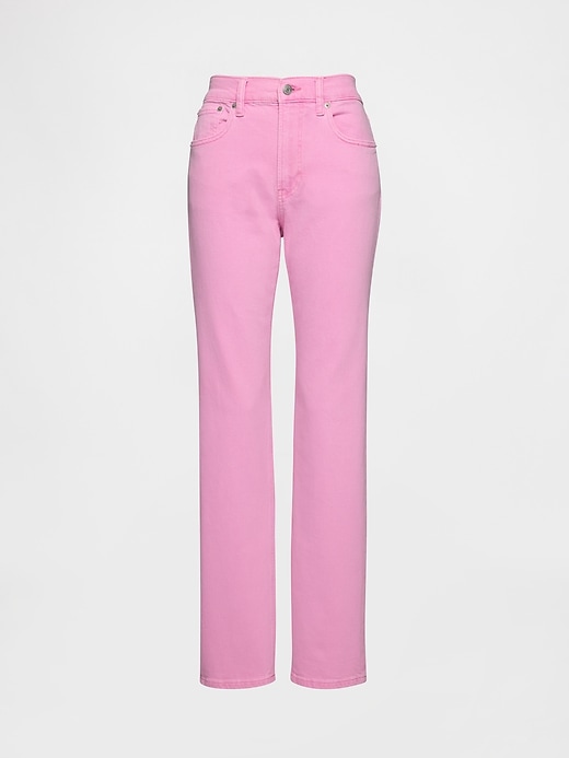 high rise 90s slim straight jeans