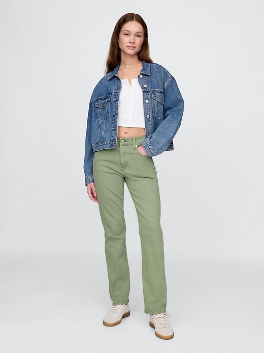 high rise 90s slim straight jeans