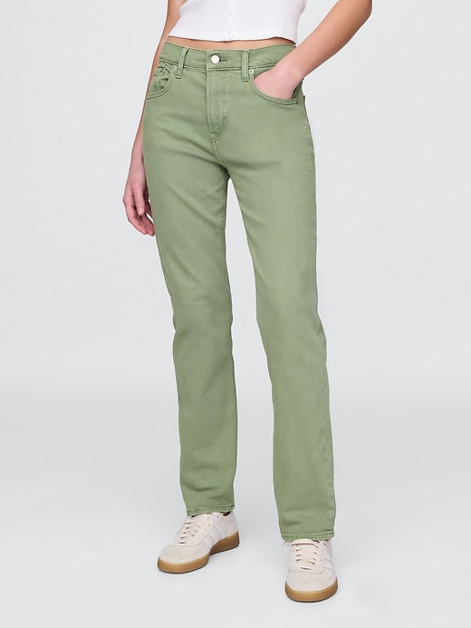 high rise 90s slim straight jeans