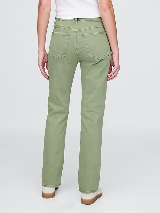 high rise 90s slim straight jeans