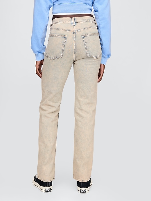 high rise 90s slim straight jeans