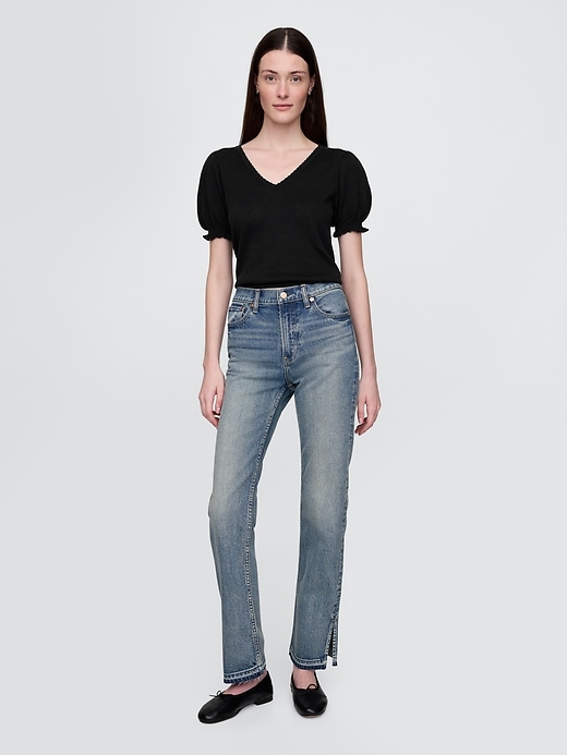 high rise 90s slim straight jeans