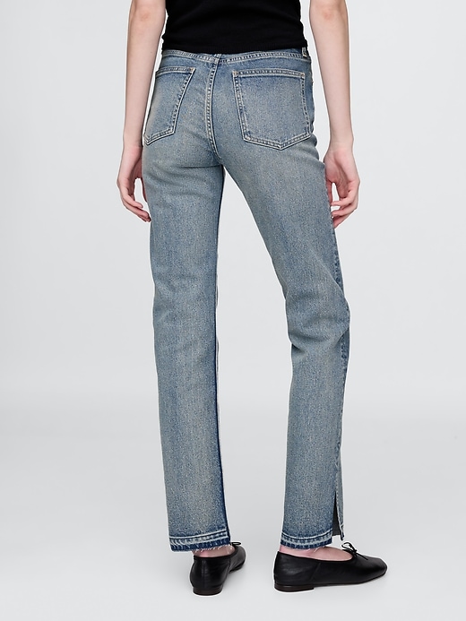 high rise 90s slim straight jeans