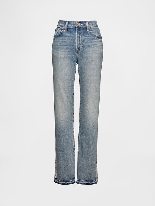 high rise 90s slim straight jeans