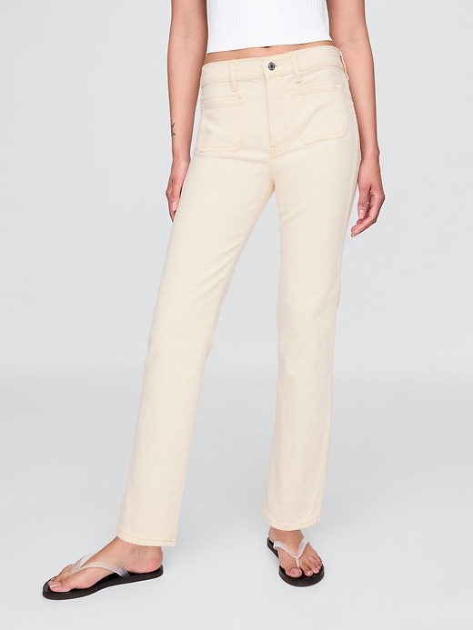 high rise 90s slim straight jeans