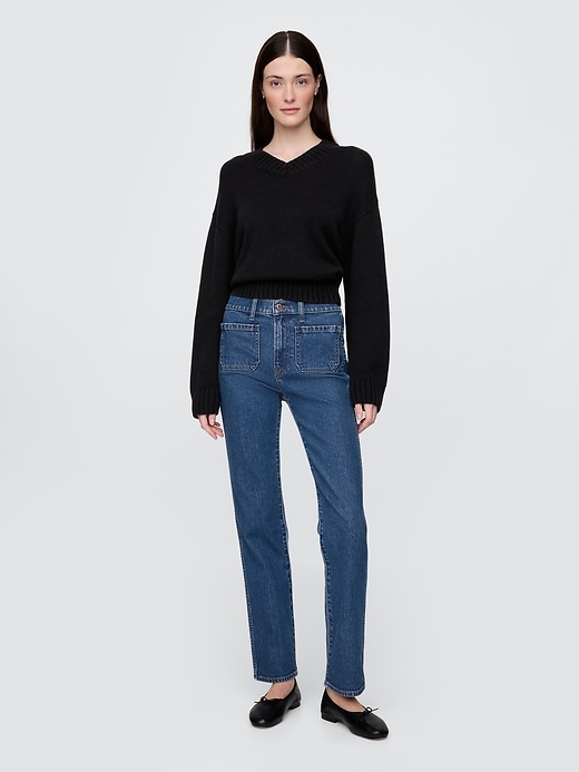 high rise 90s slim straight jeans