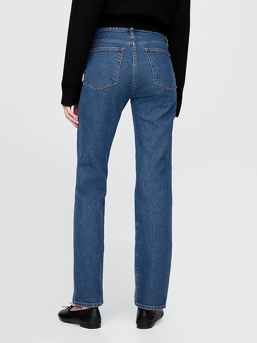 high rise 90s slim straight jeans
