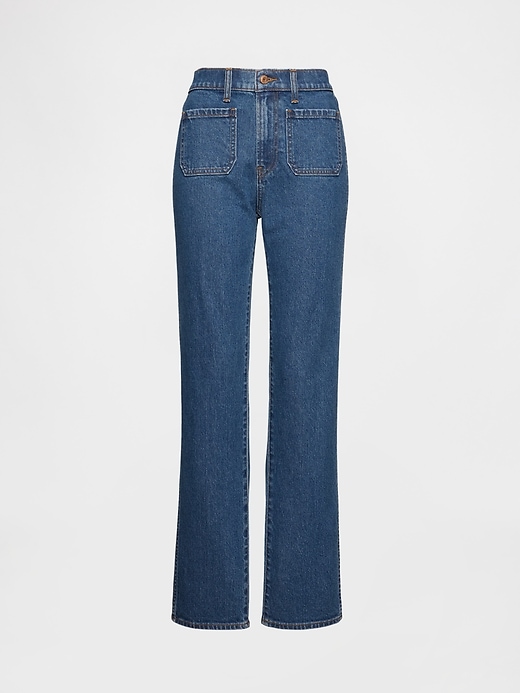 high rise 90s slim straight jeans