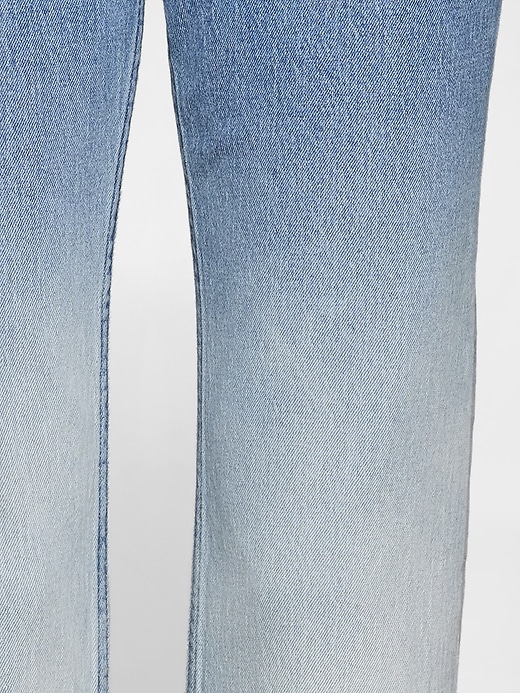 high rise ombré 90s slim straight jeans