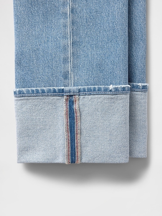 high rise cuffed 90s slim straight jeans