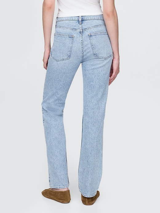 high rise western 90s slim straight jeans