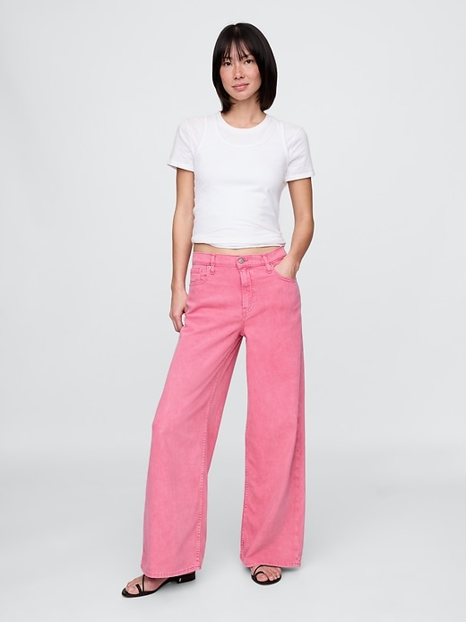 ultrasoft baggy jeans mit mittelhohem bund
