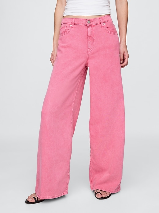 ultrasoft baggy jeans mit mittelhohem bund