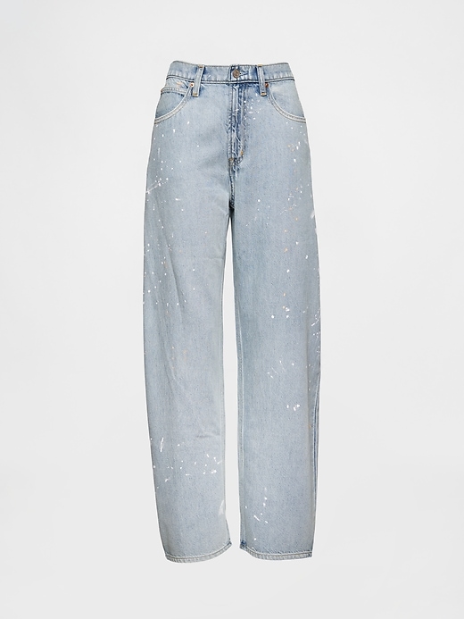 high rise ultrasoft barrel jeans