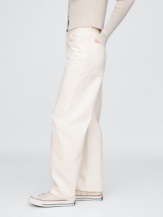 high rise barrel jeans