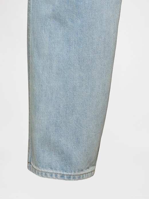 high rise barrel jeans