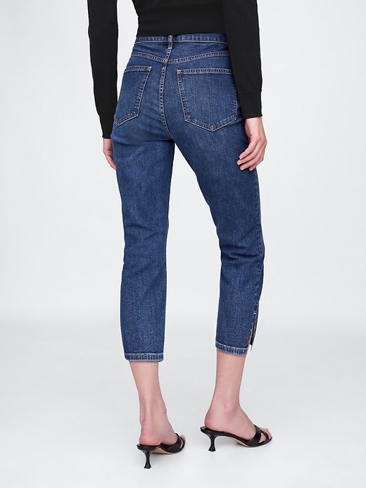 high rise capri jeans