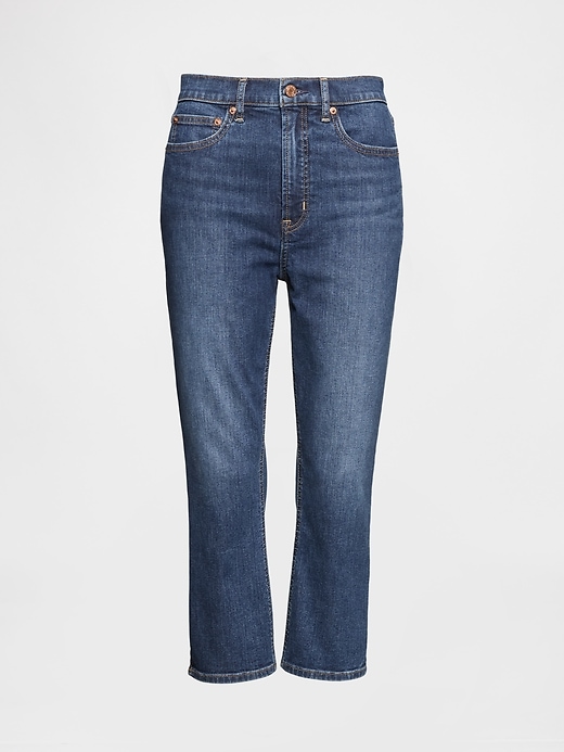 high rise capri jeans