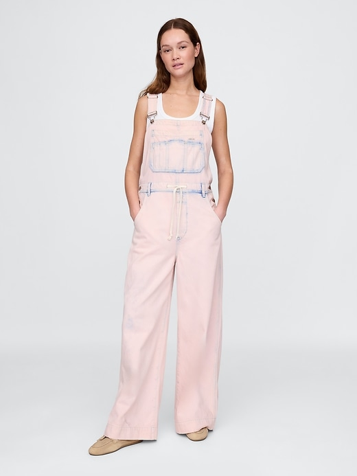 ultraweiche weite latzhose aus denim