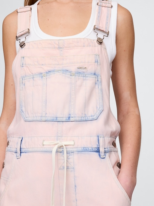ultraweiche weite latzhose aus denim