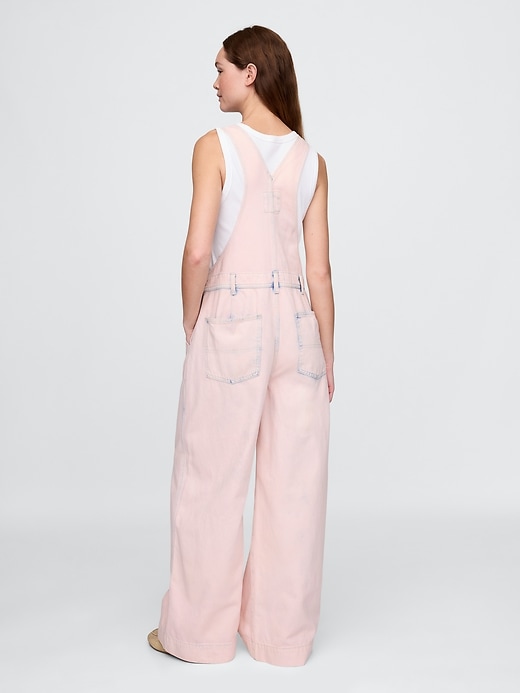 ultraweiche weite latzhose aus denim