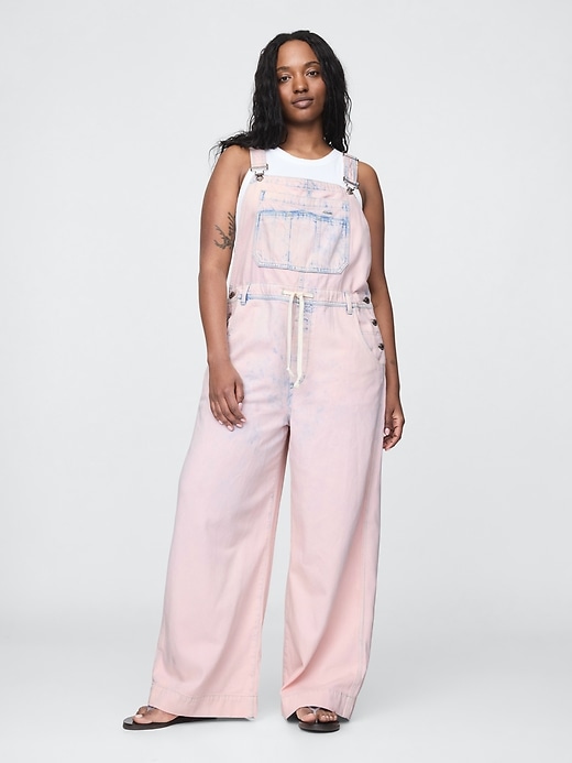 ultraweiche weite latzhose aus denim