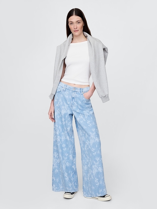 ultrasoft baggy jeans mit mittelhohem bund