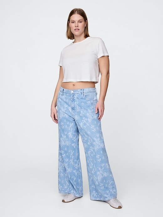 ultrasoft baggy jeans mit mittelhohem bund