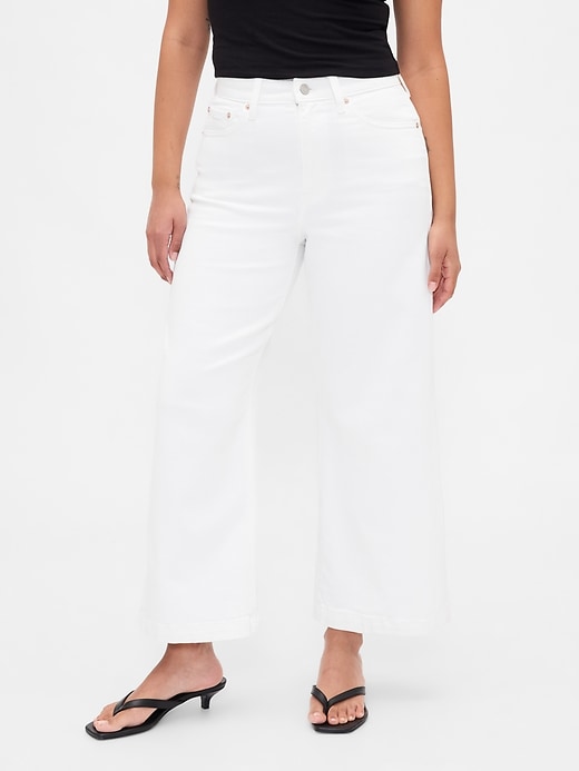 curvy high rise stride wide-leg ankle jeans