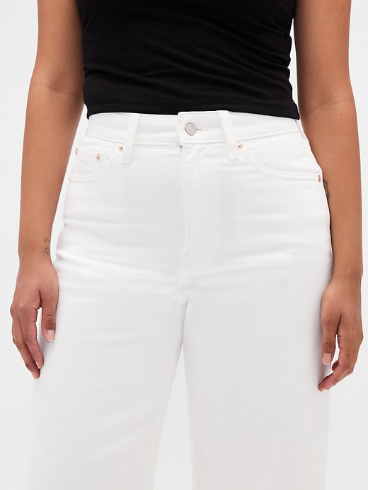 curvy high rise stride wide-leg ankle jeans