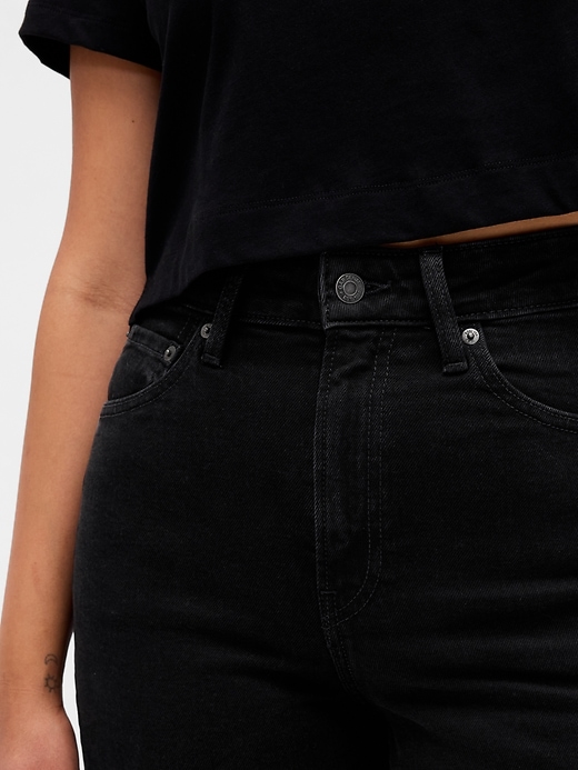 curvy high rise stride wide-leg ankle jeans