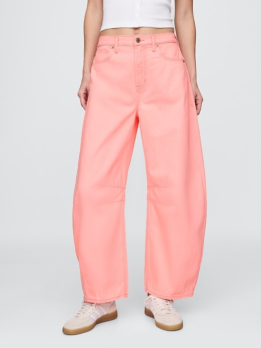 high rise horseshoe jeans