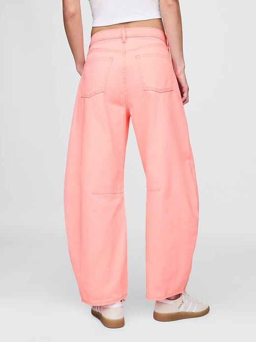 high rise horseshoe jeans