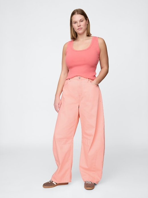 high rise horseshoe jeans